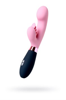 {{photo.Alt || photo.Description || 'Розовый вибромассажер Ornella с клиторальным стимулятором - 21,5 см.'}}