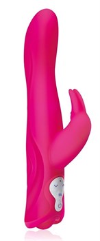 {{photo.Alt || photo.Description || 'Розовый силиконовый вибромассажер с клиторальным отростком - 25 см.'}}