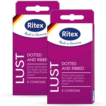 {{photo.Alt || photo.Description || 'Рифленые презервативы RITEX LUST с пупырышками - 8 шт.'}}
