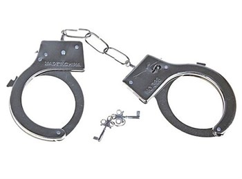 Металлические наручники с регулируемыми браслетами Сима-Ленд 455522