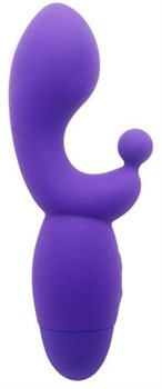 Фиолетовый вибратор INDULGENCE G Kiss - 16,5 см.