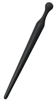 Черный силиконовый уретральный плаг - 10 см. ToyFa 901409-5