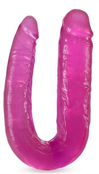 Розовый двусторонний фаллоимитатор Double Headed Dildo - 45 см. 146079