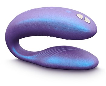 Фиолетовый вибратор для пар We-Vibe Sync Cosmic