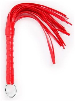 Красная плеть с рукоятью в оплетке - 28 см. Bior toys NTB-80512