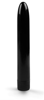 Черный гладкий вибратор - 15,5 см. Brazzers BRV016