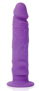 Фиолетовый реалистичный фаллоимитатор на присоске - 12 см. Bior toys CSM-23029