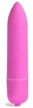 Розовая вибропуля X-Basic Long Bullet 10 speeds - 9 см.
