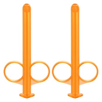 {{photo.Alt || photo.Description || 'Набор из 2 оранжевых шприцов для введения лубриканта Lube Tube'}}