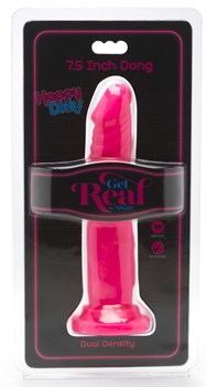 Розовый фаллоимитатор-реалистик на присоске Happy Dicks - 19 см.