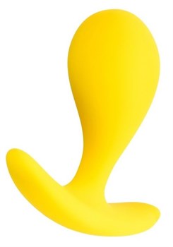Желтая анальная втулка Blob - 5,5 см.