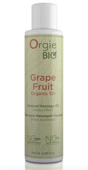 Органическое масло для массажа ORGIE Bio Grapefruit с ароматом грейпфрута - 100 мл.