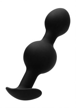 Черная анальная пробка N 90 Self Penetrating Butt Plug - 10,4 см.