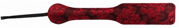 Красная прямоугольная шлепалка с цветочным принтом - 32,6 см.