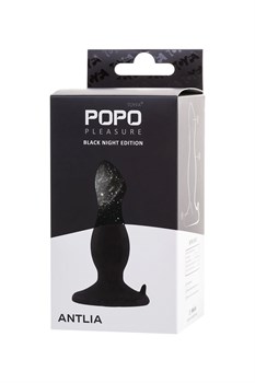 Черная анальная втулка Antlia - 10,5 см.