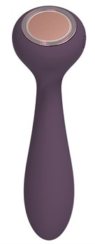 Фиолетовый вибратор с функцией нагрева PANACEA - 17,4 см.