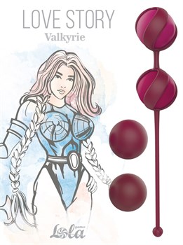 Набор из 4 бордовых вагинальных шариков Valkyrie