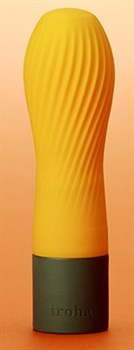 {{photo.Alt || photo.Description || 'Оранжевый рифленый мини-вибратор IROHA ZEN YUZUCHA - 12,7 см.'}}