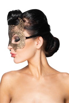 Золотистая карнавальная маска  Альнаир 