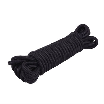 {{photo.Alt || photo.Description || 'Хлопковая черная верёвка для любовных игр Mini Silk Rope - 10 м.'}}