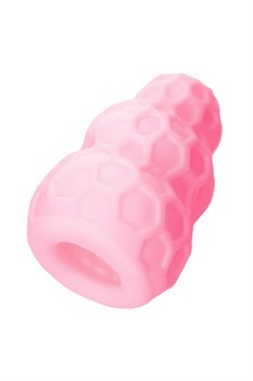 Розовый рельефный мастурбатор Flaff A-toys 763012