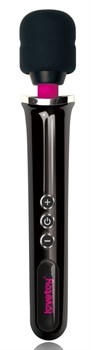 Черный вибростимулятор Training Master Ultra Powerful Rechargeable Body Wand - 30,5 см.