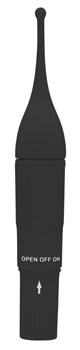 Черный клиторальный вибромассажер Clitoral Tickler - 16,2 см. Shots Media BV GC038BLK