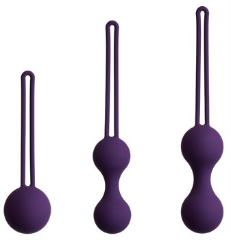 {{photo.Alt || photo.Description || 'Набор из 3 фиолетовых вагинальных шариков Kegel Training Set'}}