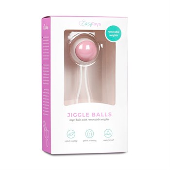 Вагинальный шарик Jiggle Balls с петлёй