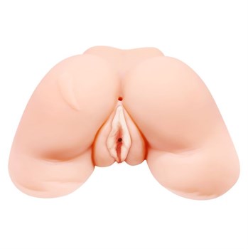 Телесная вибровагина Julie с 2 рабочими отверстиями 198188