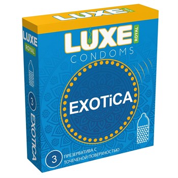 Текстурированные презервативы LUXE Royal Exotica - 3 шт. Luxe LUXE Royal Exotica №3
