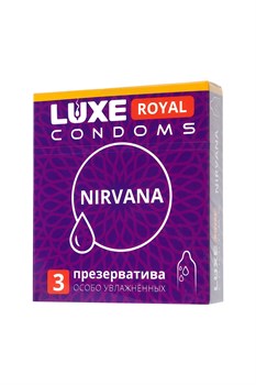 Презервативы с увеличенным количеством смазки LUXE Royal Nirvana - 3 шт.