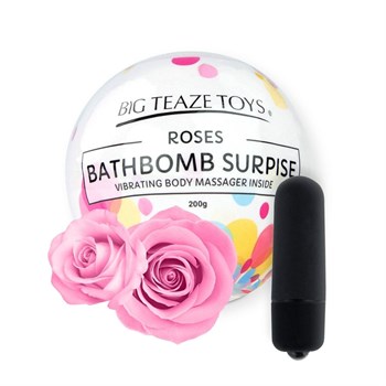 Бомбочка для ванны Bath Bomb Surprise Rose + вибропуля Big Teaze Toys 27419