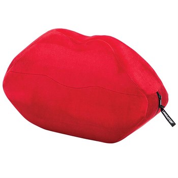 Красная микрофибровая подушка для любви Kiss Wedge