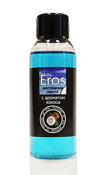 Массажное масло Eros tropic с ароматом кокоса - 50 мл. Биоритм LB-13010