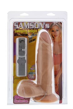 Реалистичный вибратор Samson - 20,2 см.