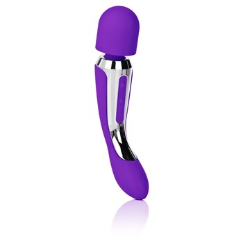 Фиолетовый вибромассажер Body Wand Massager - 22,25 см.