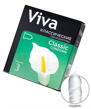 {{photo.Alt || photo.Description || 'Классические гладкие презервативы VIVA Classic - 3 шт.'}}