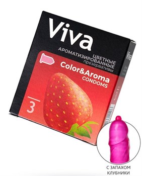 {{photo.Alt || photo.Description || 'Цветные презервативы VIVA Color Aroma с ароматом клубники - 3 шт.'}}