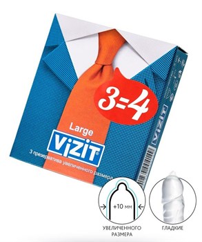 {{photo.Alt || photo.Description || 'Презервативы VIZIT Large увеличенного размера - 3 шт.'}}