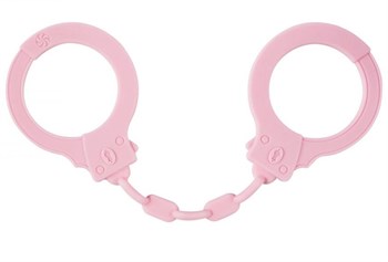 Розовые силиконовые наручники Suppression Lola toys 1167-03lola