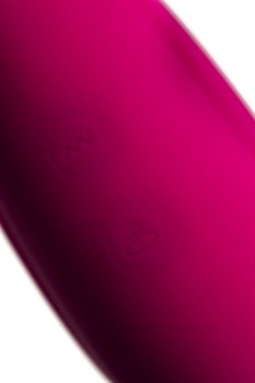 Ярко-розовый вибратор Danvi с вакуум-волновой стимуляцией - фото 82949