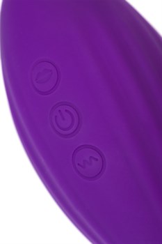 Фиолетовый вакуумный стимулятор клитора Ginny с виброяйцом - фото 82977