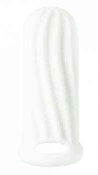 Белый фаллоудлинитель Homme Wide - 11 см.