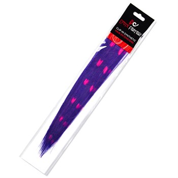 Цветные Clip-In локоны фиолетовые с розовыми сердечками Erotic Fantasy EF-CH08