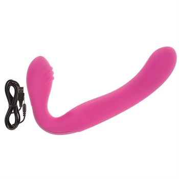 Розовый перезаряжаемый водонепроницаемый страпон Rechargeable Silicone Love Rider Strapless Strap-On Розовый перезаряжаемый водонепроницаемый страпон Rechargeable Silicone Love Rider Strapless Strap-On