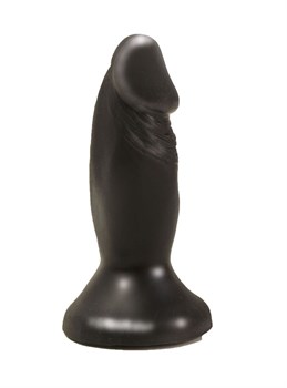 Чёрный анальный фаллос с ограничительным основанием - 12 см. LOVETOY (А-Полимер) 426900
