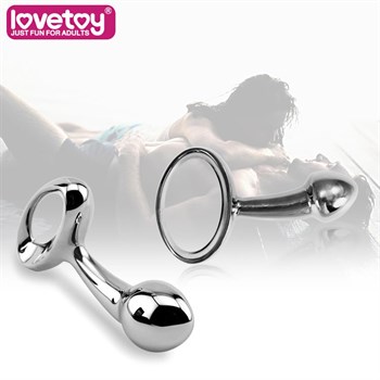 Серебристая втулка LOVETOY Luxury из металла - 10 см.