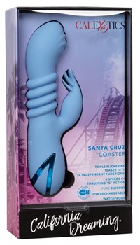 Голубой вибромассажер-кролик Santa Cruz Coaster