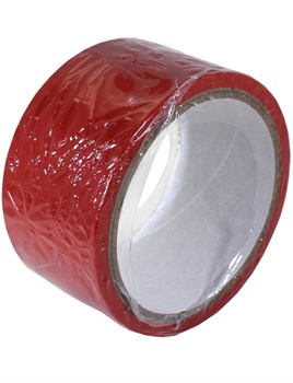 Красный скотч для связывания Bondage Tape - 15 м.